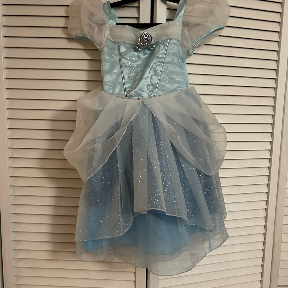 Disney cinderella Blue and White Sparkle Princess Dress size 4T